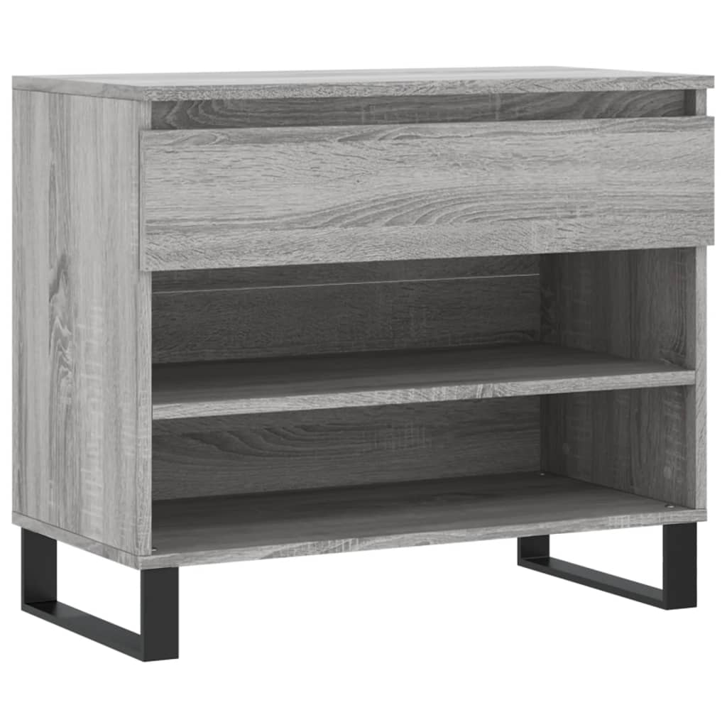 Παπουτσοθήκη Γκρι Sonoma 70x36x60 εκ. από Επεξεργασμένο Ξύλο