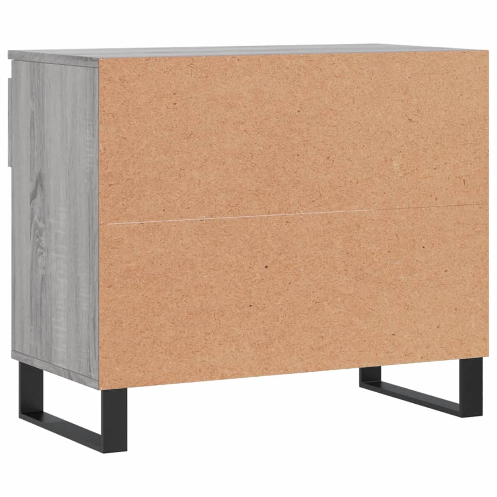 Παπουτσοθήκη Γκρι Sonoma 70x36x60 εκ. από Επεξεργασμένο Ξύλο