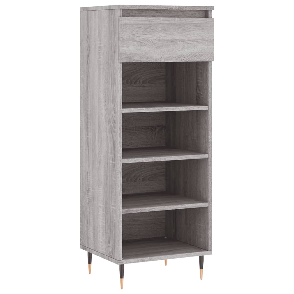 Παπουτσοθήκη Γκρι Sonoma 40x36x105 εκ. από Επεξεργασμένο Ξύλο
