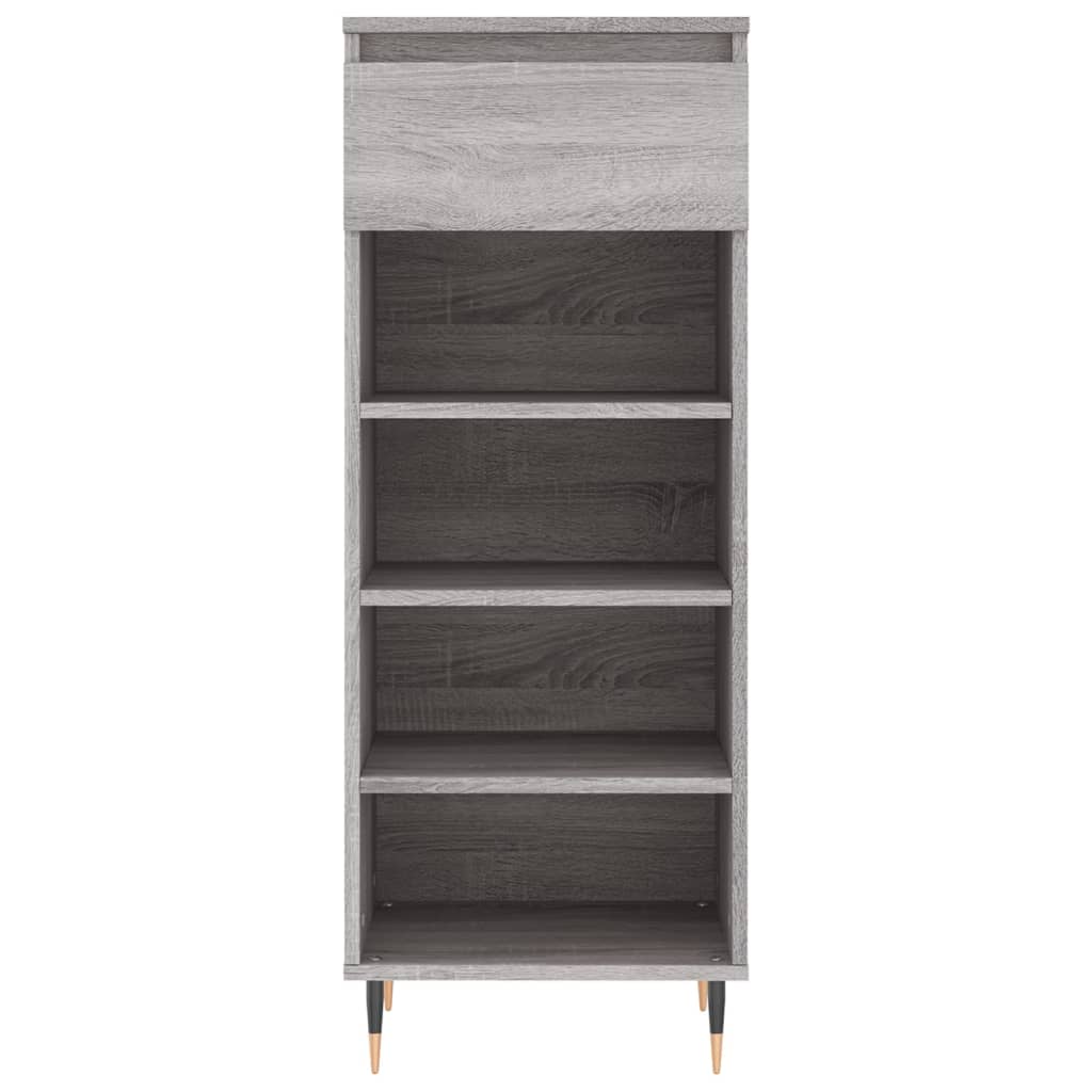 Παπουτσοθήκη Γκρι Sonoma 40x36x105 εκ. από Επεξεργασμένο Ξύλο