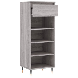 Παπουτσοθήκη Γκρι Sonoma 40x36x105 εκ. από Επεξεργασμένο Ξύλο
