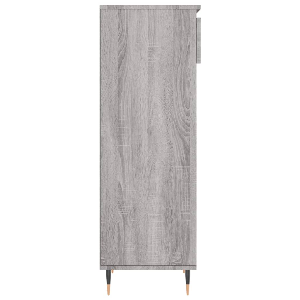 Παπουτσοθήκη Γκρι Sonoma 40x36x105 εκ. από Επεξεργασμένο Ξύλο