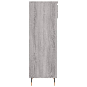 Παπουτσοθήκη Γκρι Sonoma 40x36x105 εκ. από Επεξεργασμένο Ξύλο