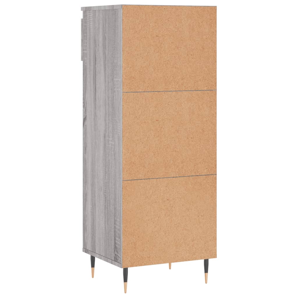 Παπουτσοθήκη Γκρι Sonoma 40x36x105 εκ. από Επεξεργασμένο Ξύλο