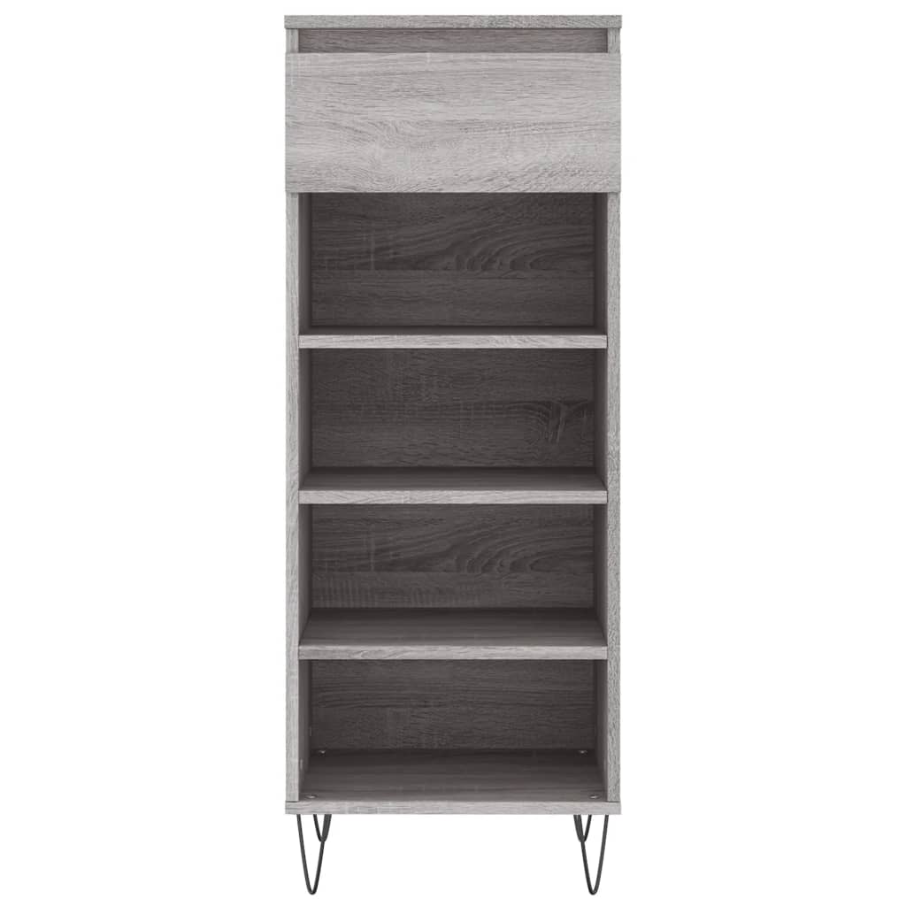 Παπουτσοθήκη Γκρι Sonoma 40x36x105 εκ. από Επεξεργασμένο Ξύλο
