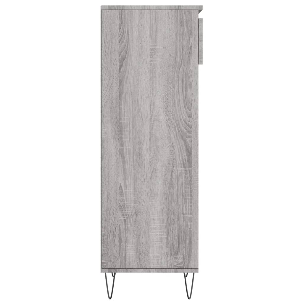 Παπουτσοθήκη Γκρι Sonoma 40x36x105 εκ. από Επεξεργασμένο Ξύλο