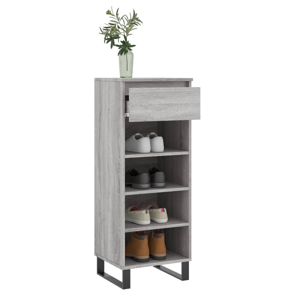 Παπουτσοθήκη Γκρι Sonoma 40x36x105 εκ. από Επεξεργασμένο Ξύλο - Pakobazaar