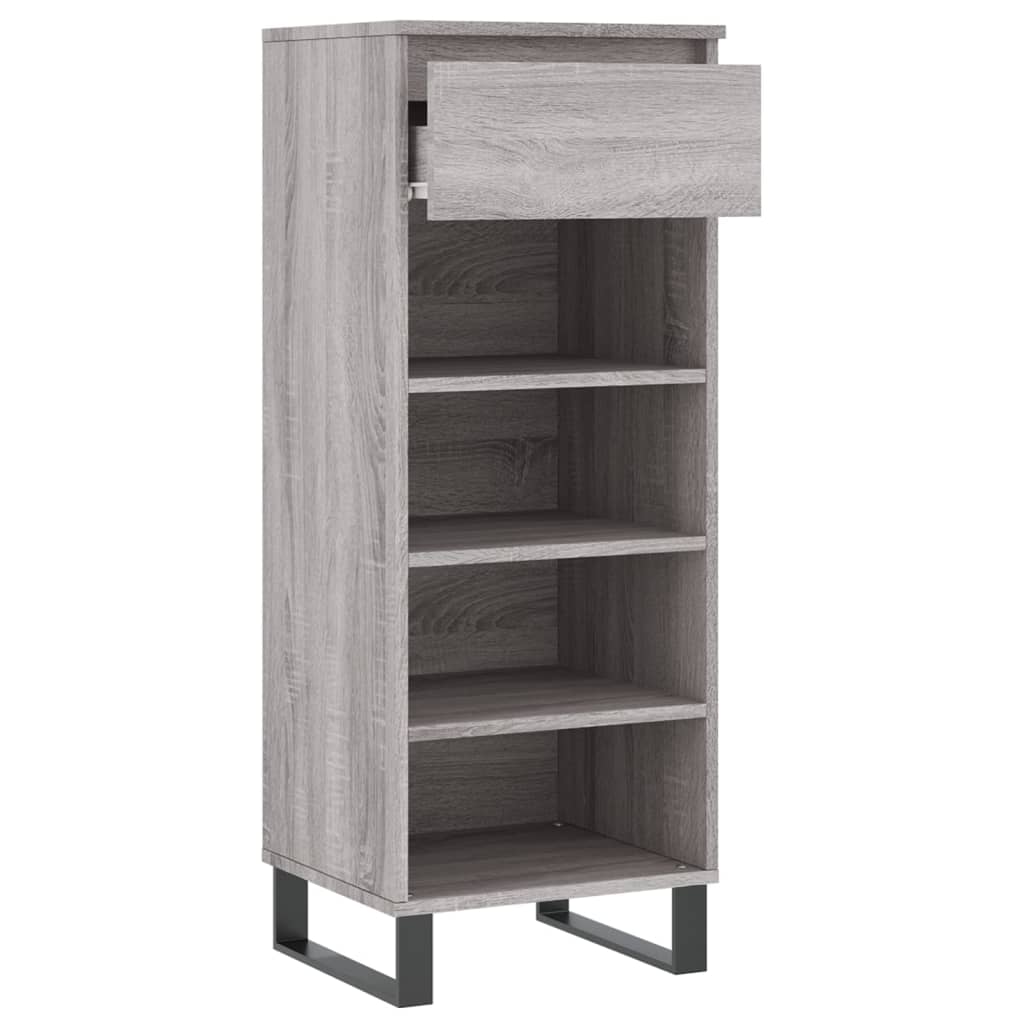 Παπουτσοθήκη Γκρι Sonoma 40x36x105 εκ. από Επεξεργασμένο Ξύλο - Pakobazaar