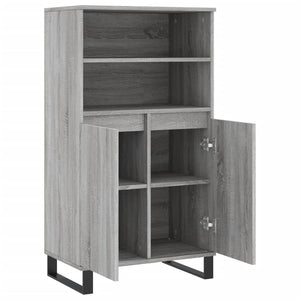 Ντουλάπι Γκρι Sonoma 60 x 36 x 110 εκ. από Επεξεργασμένο Ξύλο - Pakobazaar