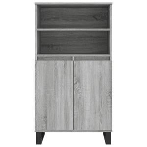Ντουλάπι Γκρι Sonoma 60 x 36 x 110 εκ. από Επεξεργασμένο Ξύλο - Pakobazaar