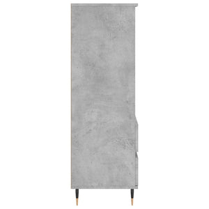 Ντουλάπι Γκρι Σκυρ. 40x36x110 εκ. από Επεξεργασμένο Ξύλο
