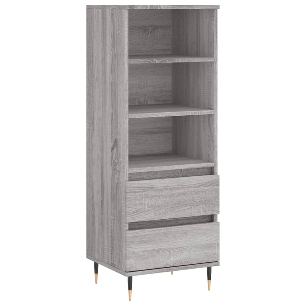 Ντουλάπι Γκρι Sonoma 40x36x110 εκ. από Επεξεργασμένο Ξύλο - Pakobazaar