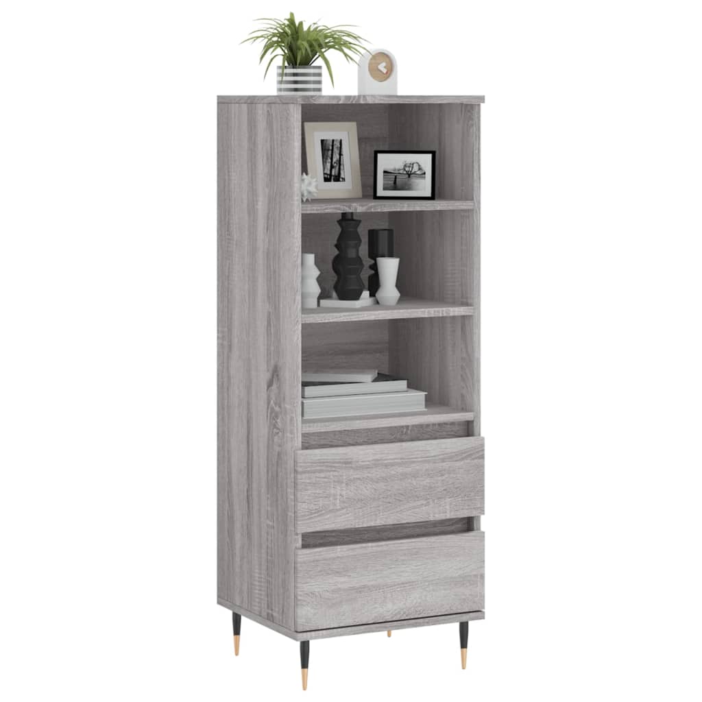 Ντουλάπι Γκρι Sonoma 40x36x110 εκ. από Επεξεργασμένο Ξύλο - Pakobazaar