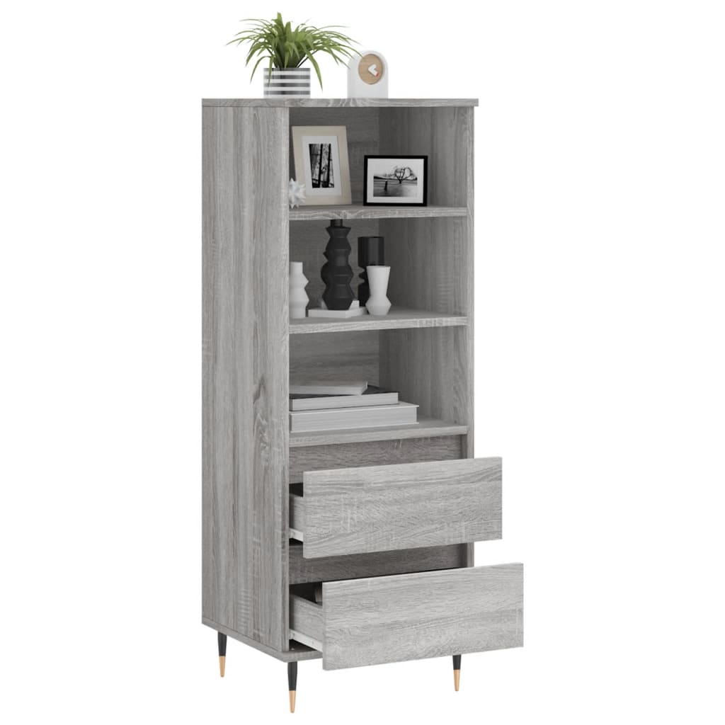Ντουλάπι Γκρι Sonoma 40x36x110 εκ. από Επεξεργασμένο Ξύλο - Pakobazaar