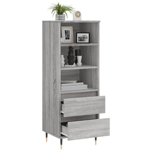 Ντουλάπι Γκρι Sonoma 40x36x110 εκ. από Επεξεργασμένο Ξύλο
