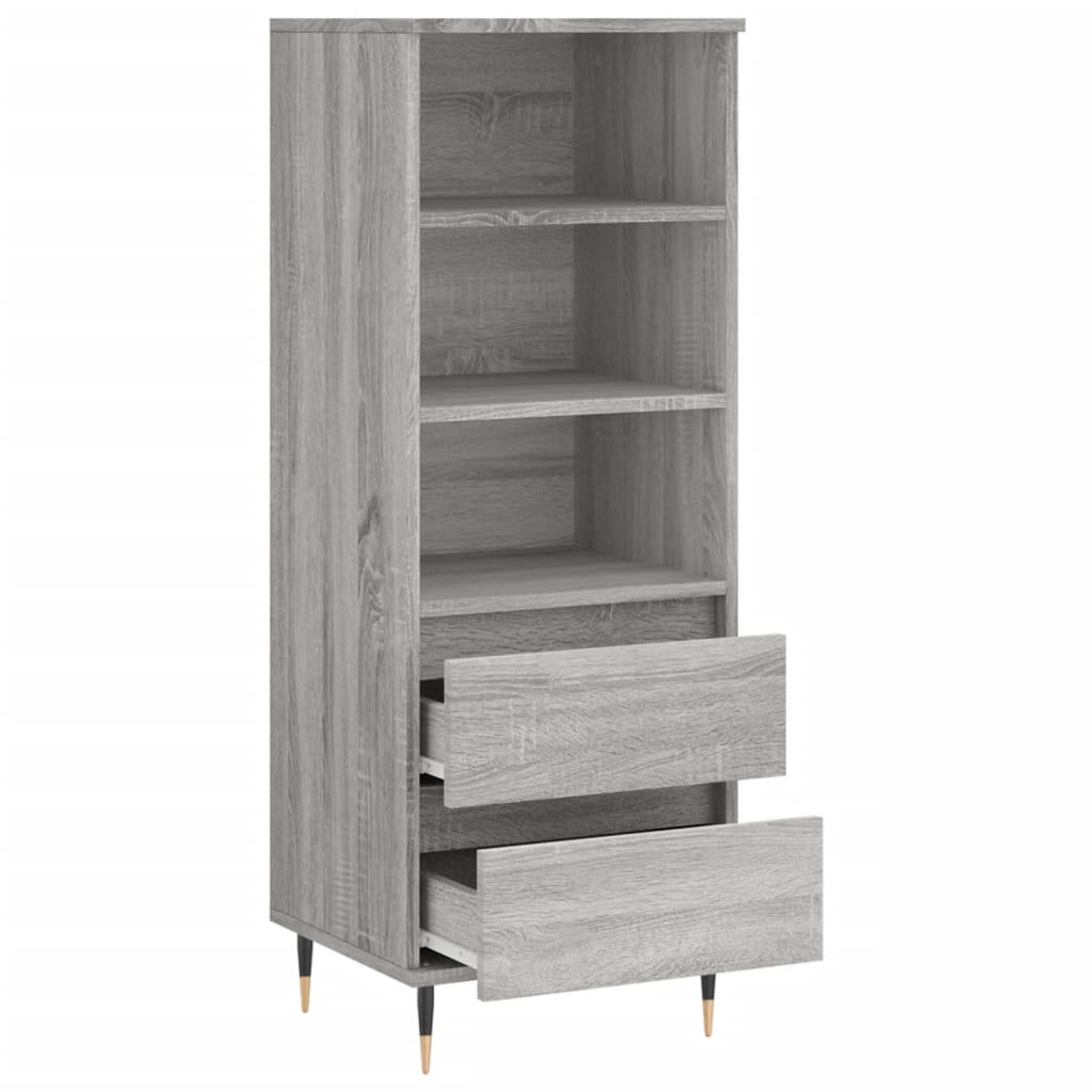 Ντουλάπι Γκρι Sonoma 40x36x110 εκ. από Επεξεργασμένο Ξύλο - Pakobazaar