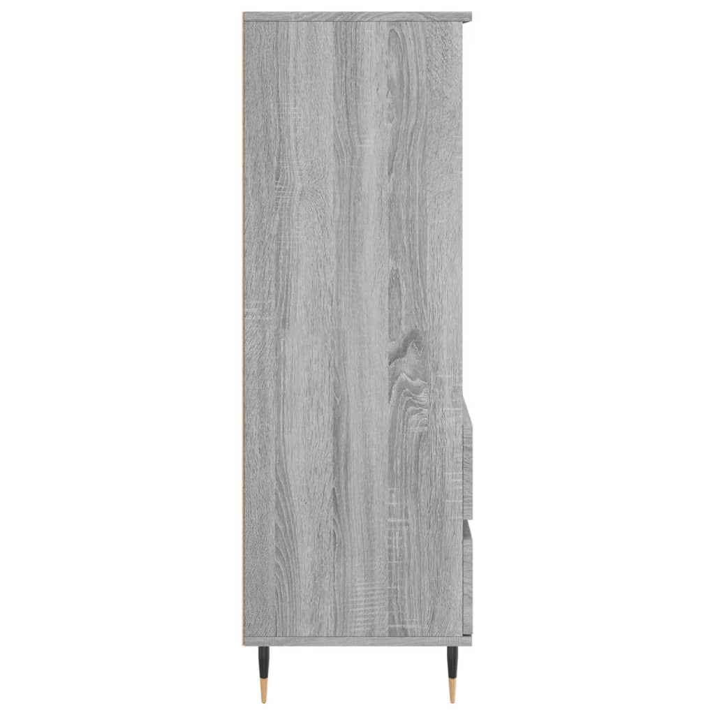 Ντουλάπι Γκρι Sonoma 40x36x110 εκ. από Επεξεργασμένο Ξύλο - Pakobazaar