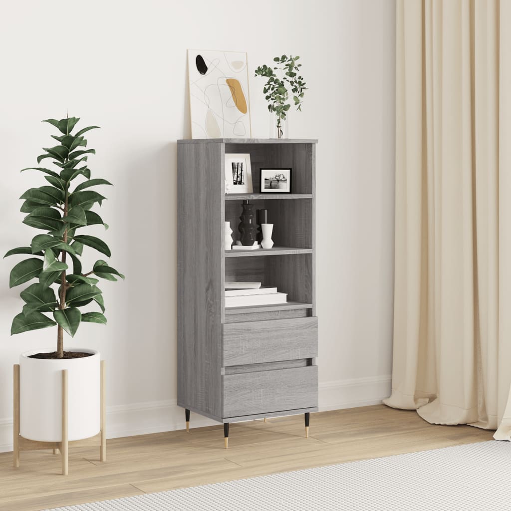 Ντουλάπι Γκρι Sonoma 40x36x110 εκ. από Επεξεργασμένο Ξύλο - Pakobazaar
