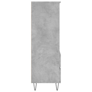Ντουλάπι Γκρι Σκυρ. 40x36x110 εκ. από Επεξεργασμένο Ξύλο