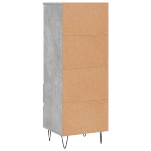 Ντουλάπι Γκρι Σκυρ. 40x36x110 εκ. από Επεξεργασμένο Ξύλο