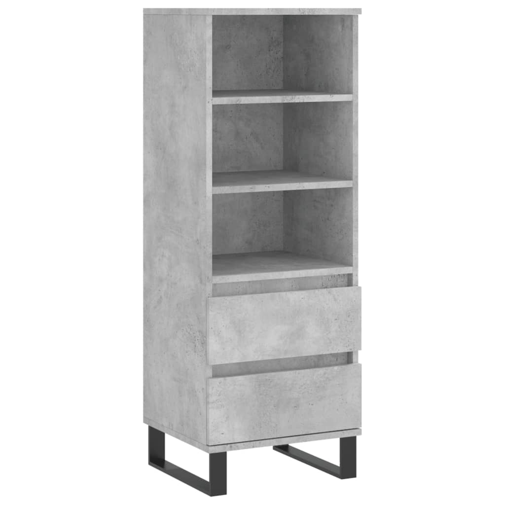 Ντουλάπι Γκρι Σκυρ. 40x36x110 εκ. από Επεξεργασμένο Ξύλο