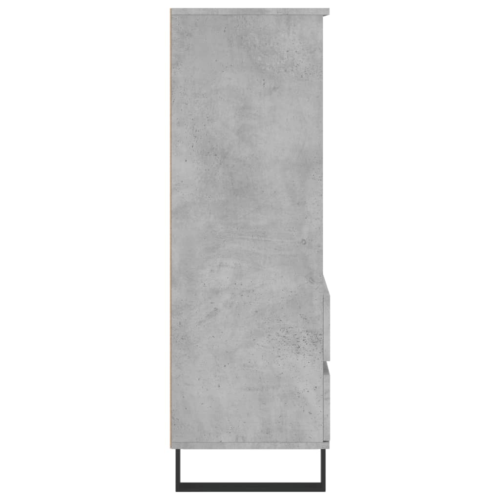 Ντουλάπι Γκρι Σκυρ. 40x36x110 εκ. από Επεξεργασμένο Ξύλο