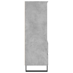 Ντουλάπι Γκρι Σκυρ. 40x36x110 εκ. από Επεξεργασμένο Ξύλο