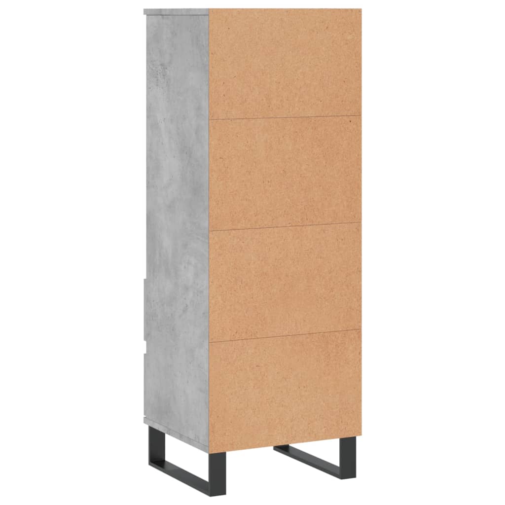 Ντουλάπι Γκρι Σκυρ. 40x36x110 εκ. από Επεξεργασμένο Ξύλο