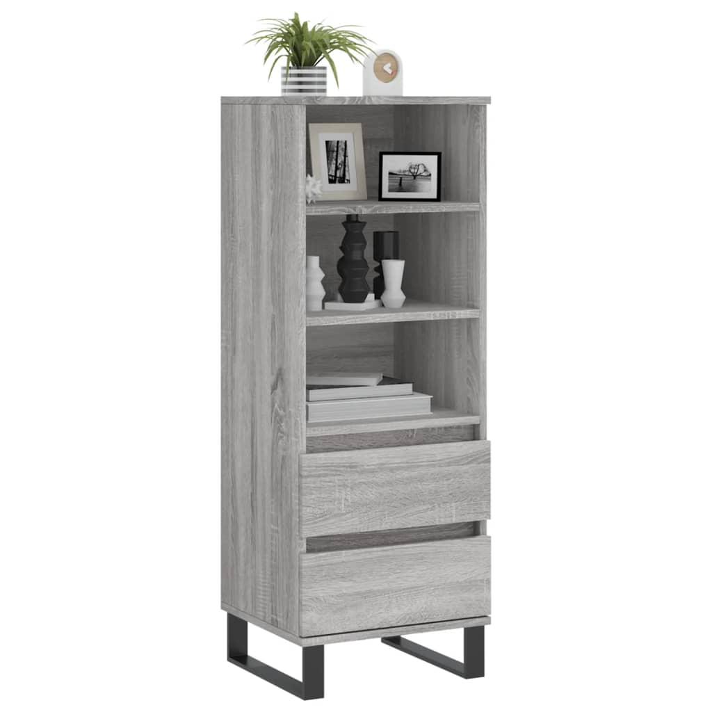 Ντουλάπι Γκρι Sonoma 40x36x110 εκ. από Επεξεργασμένο Ξύλο