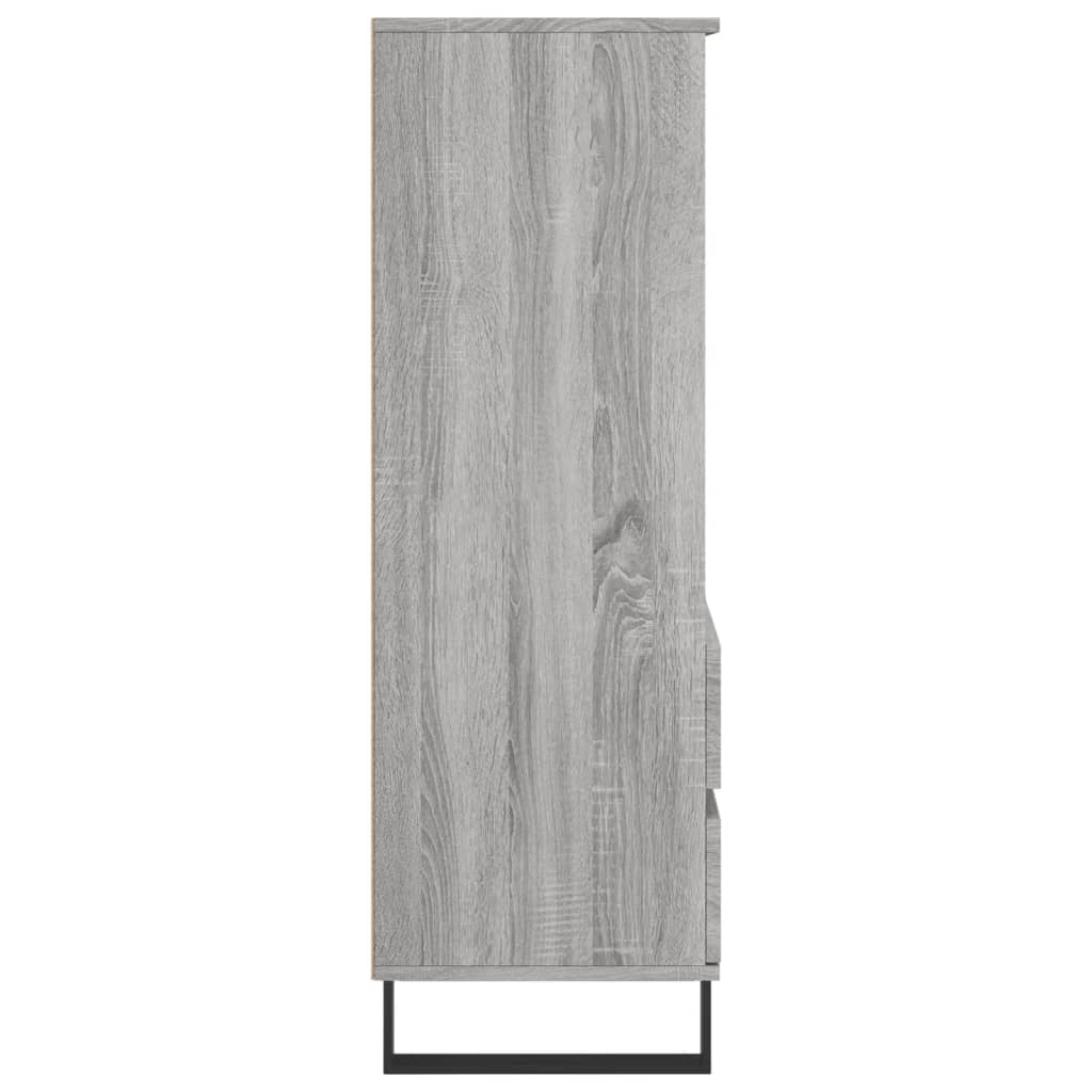 Ντουλάπι Γκρι Sonoma 40x36x110 εκ. από Επεξεργασμένο Ξύλο