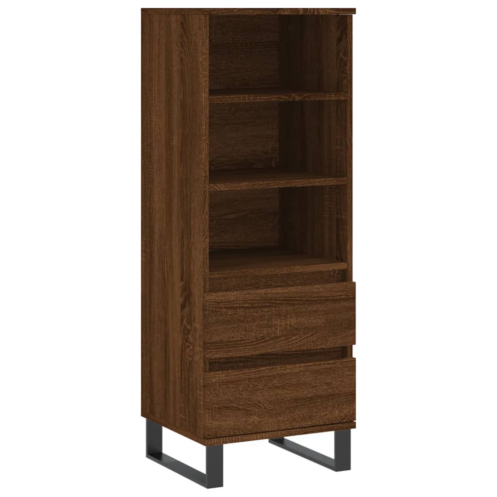 Ντουλάπι Καφέ Δρυς 40x36x110 εκ. από Επεξεργασμένο Ξύλο