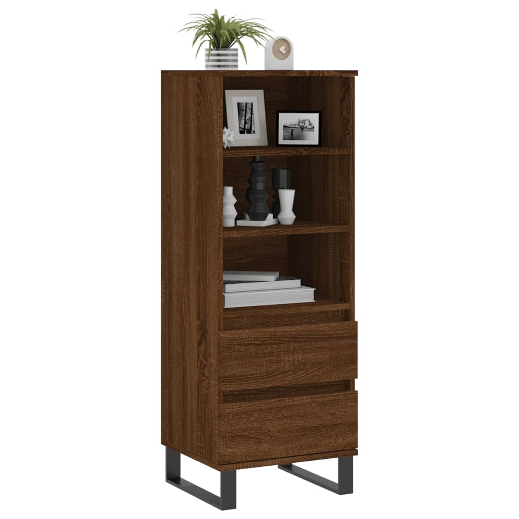 Ντουλάπι Καφέ Δρυς 40x36x110 εκ. από Επεξεργασμένο Ξύλο