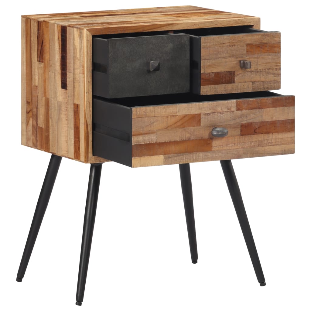 Κομοδίνο 47 x 31,5 x 60 εκ. από Μασίφ Ξύλο Teak