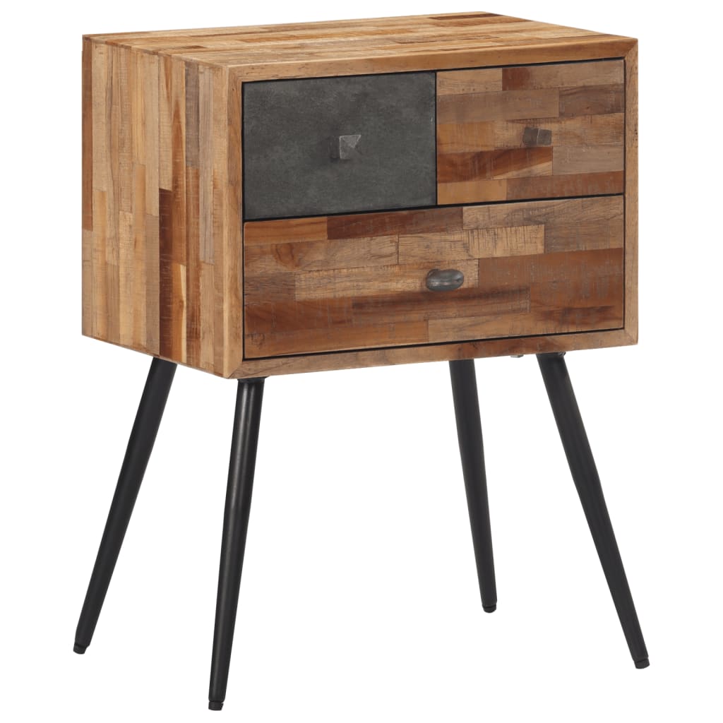 Κομοδίνο 47 x 31,5 x 60 εκ. από Μασίφ Ξύλο Teak