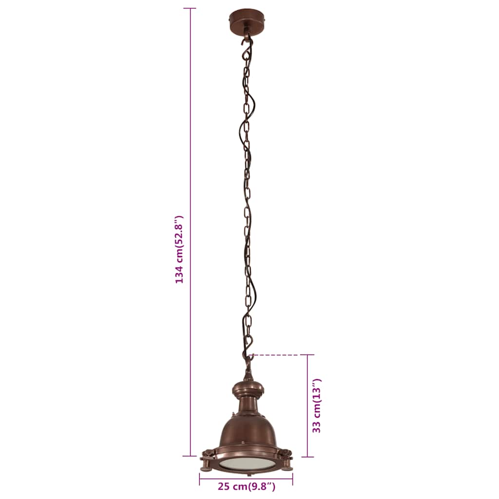 Φωτιστικό Κρεμαστό 25 x 25 x 134 εκ. Αλουμινίου