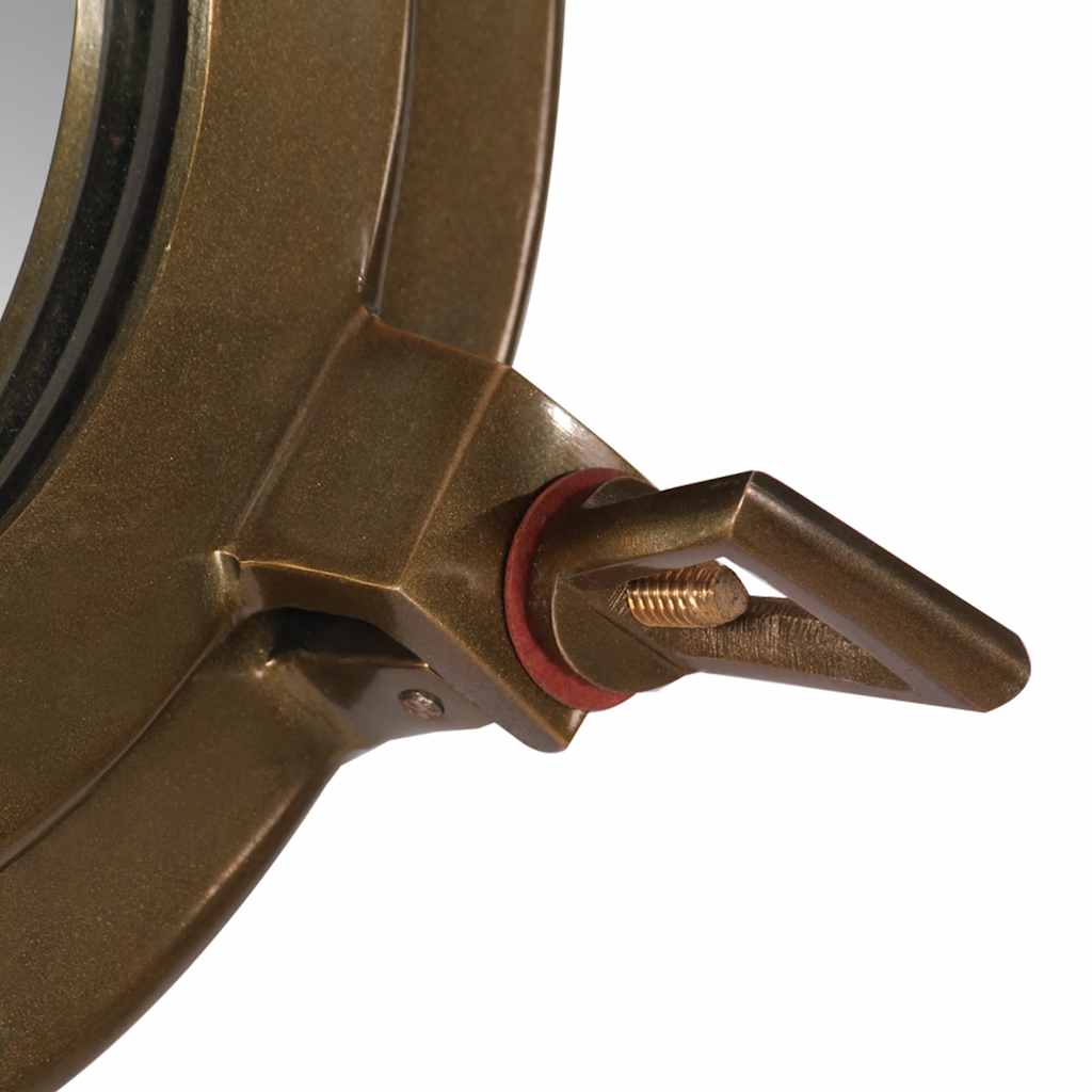 Καθρέφτης Φινιστρίνι Τοίχου Ø30 εκ. από Αλουμίνιο και Γυαλί