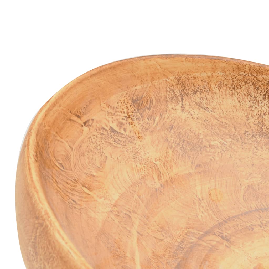 Νιπτήρας Οβάλ Καφέ 59 x 40 x 15 εκ. Κεραμικός - PAKOBAZAAR
