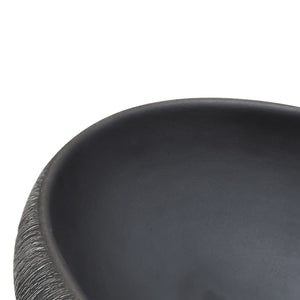 Νιπτήρας Οβάλ Μαύρος και Γκρι 59 x 40 x 15 εκ. Κεραμικός - PAKOBAZAAR
