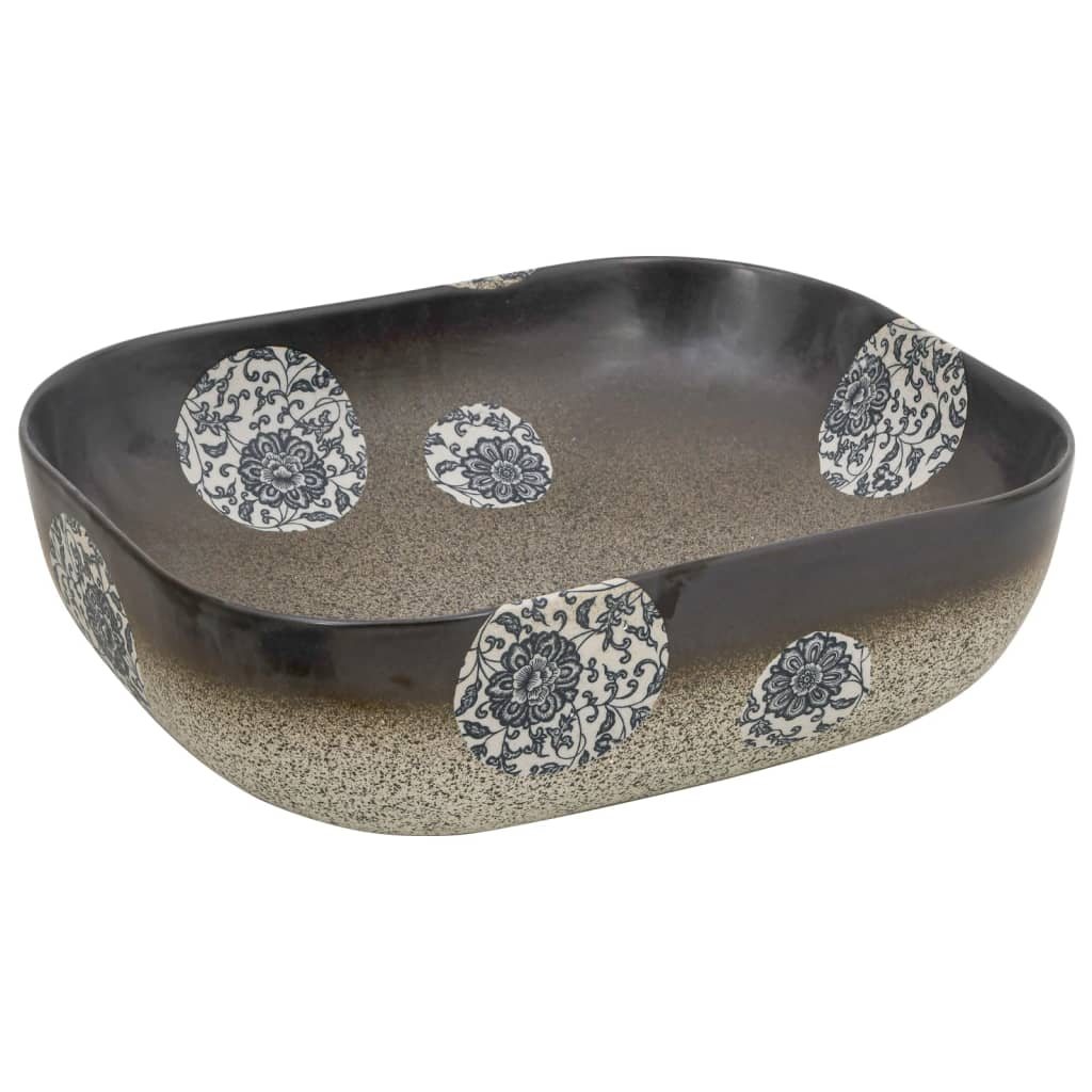 Νιπτήρας Ορθογώνιος Πολύχρωμος 48x37,5x13,5 εκ. Κεραμικός - PAKOBAZAAR