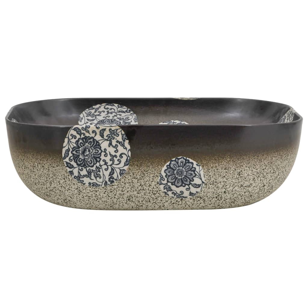 Νιπτήρας Ορθογώνιος Πολύχρωμος 48x37,5x13,5 εκ. Κεραμικός - PAKOBAZAAR