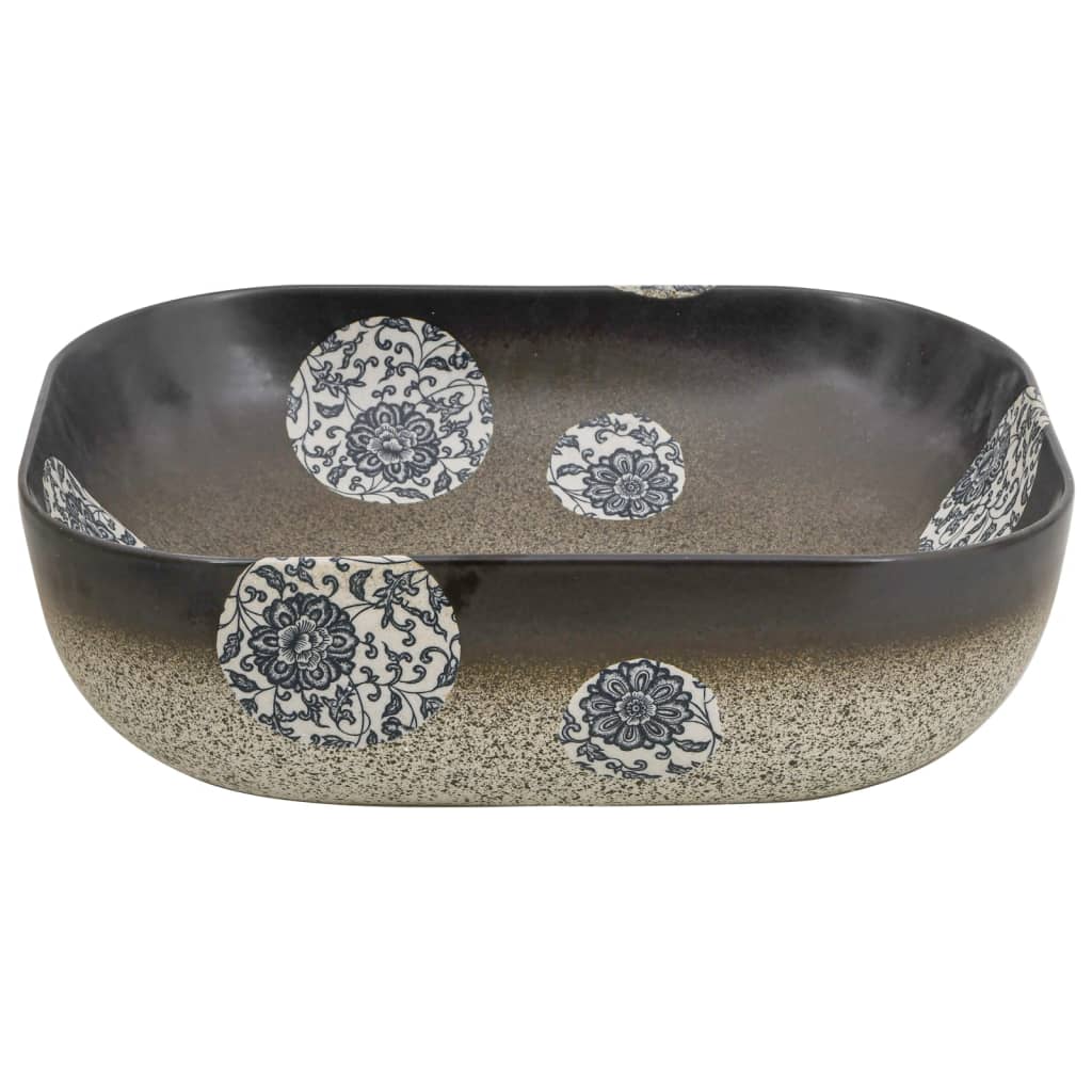 Νιπτήρας Ορθογώνιος Πολύχρωμος 48x37,5x13,5 εκ. Κεραμικός - PAKOBAZAAR