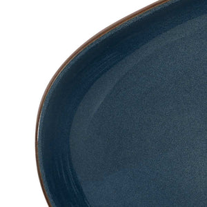 Νιπτήρας Οβάλ Καφέ και Μπλε 59 x 40 x 14 εκ. Κεραμικός - PAKOBAZAAR