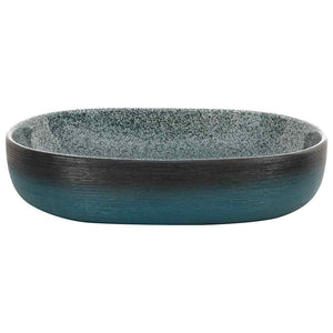 Νιπτήρας Οβάλ Τιρκουάζ 59 x 40 x 14 εκ. Κεραμικός - PAKOBAZAAR