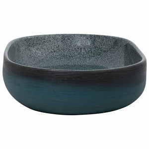 Νιπτήρας Οβάλ Τιρκουάζ 59 x 40 x 14 εκ. Κεραμικός - PAKOBAZAAR