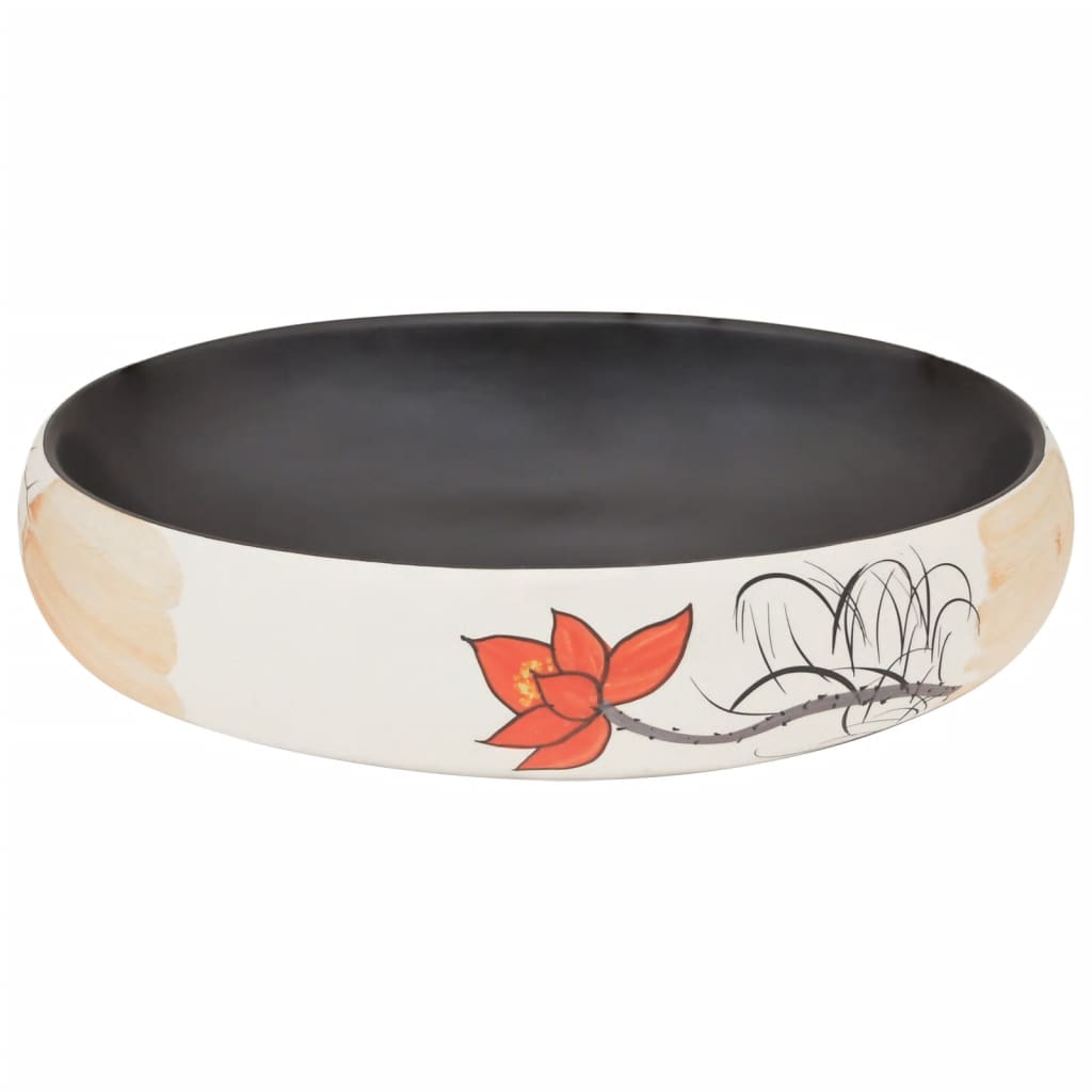 Νιπτήρας Οβάλ Πολύχρωμος 59 x 40 x 15 εκ. Κεραμικός - Pakobazaar