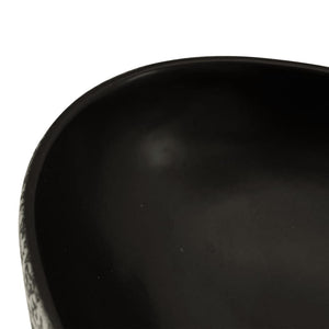 Νιπτήρας Οβάλ Μαύρος και Μπλε 56,5x36,5x13,5 εκ. Κεραμικός - PAKOBAZAAR
