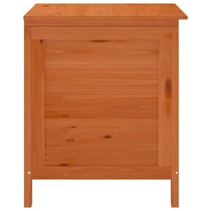 Μπαούλο Αποθ. Κήπου Καφέ 50x49x56,5 εκ. Μασίφ Ξύλο Ελάτης