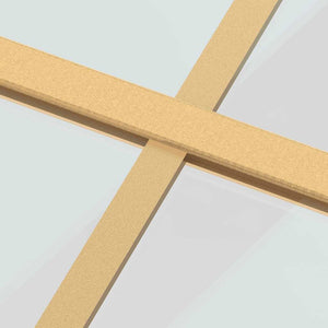 Συρόμενη Πόρτα Χρυσή 90 x 205 εκ. από Γυαλί ESG και Αλουμίνιο - PAKOBAZAAR