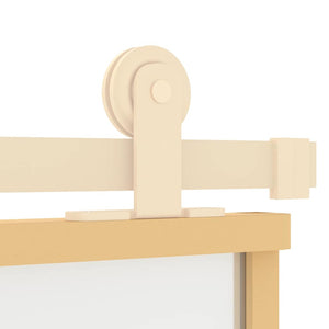 Συρόμενη Πόρτα Χρυσή 102,5x205 εκ. Αμμοβολή ESG Γυαλί/Αλουμίνιο - Pakobazaar