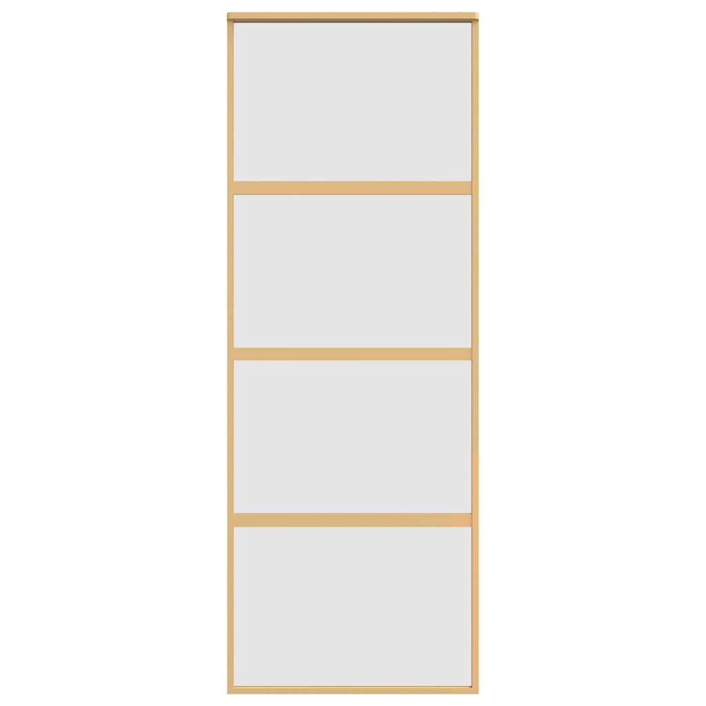 Συρόμενη Πόρτα Χρυσή 76x205 εκ. από Αμμοβολή ESG και Αλουμίνιο - PAKOBAZAAR